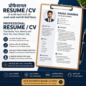 रिज्यूमे / Resume / CV बनाना